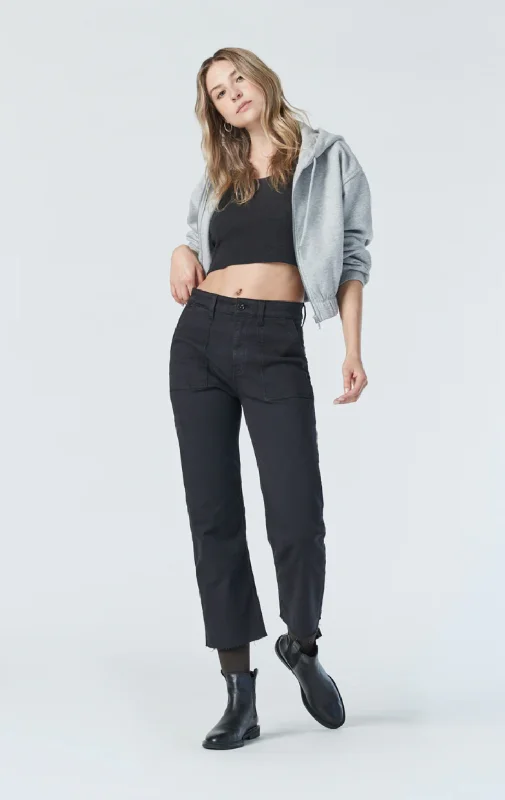 SHELIA BLACK BEAUTY TWILL PANT