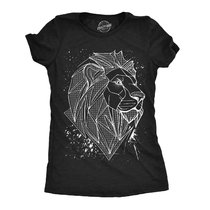 3D Lion Women's T Shirt