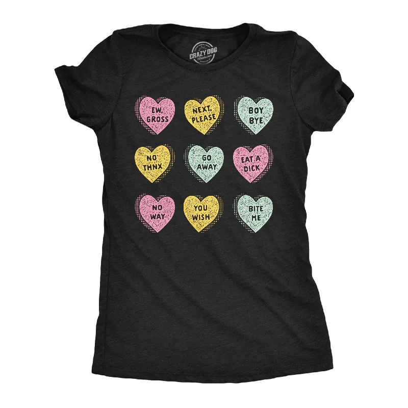 Anti Valentines Day Candy Hearts Women's T Shirt