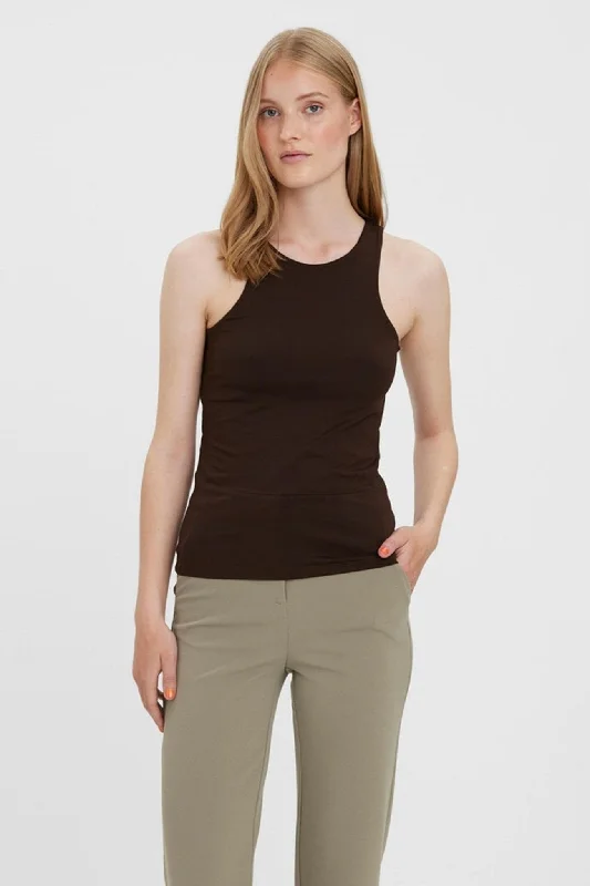 Bianca Tank Top - Coffee Bean