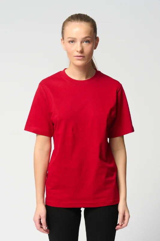 Oversized t-shirt - Rød