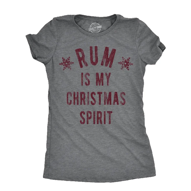 Rum Is My Christmas Spirit Women's T Shirt