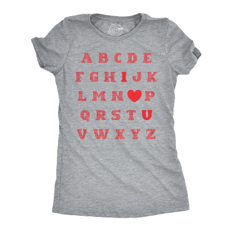 Valentine Alphabet Women's T Shirt