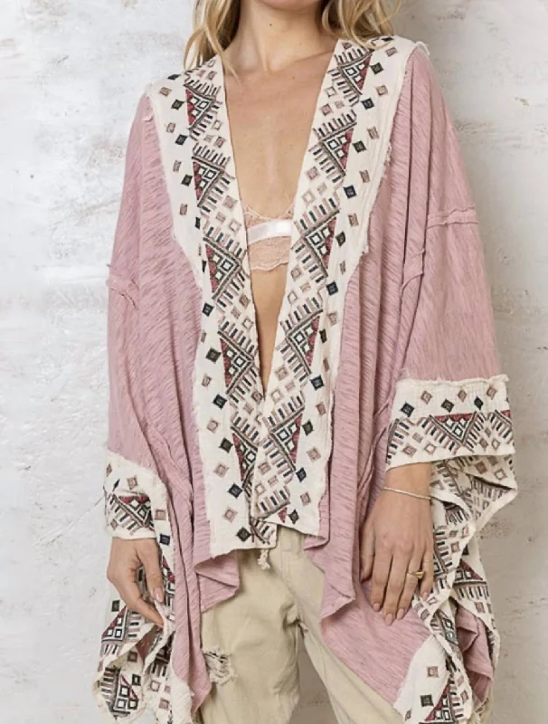 Amelia Kimono In Mauve