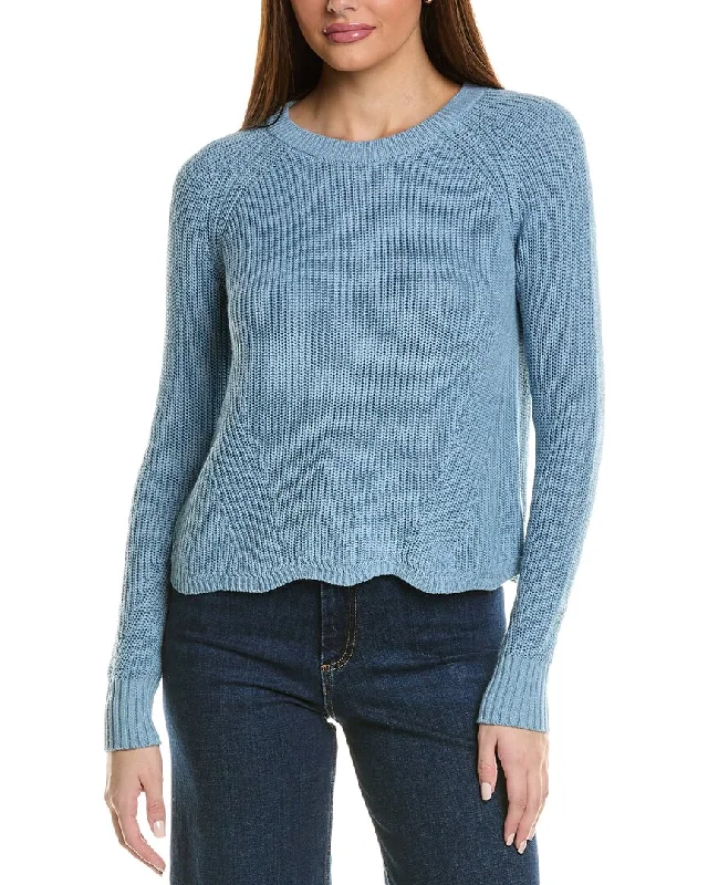 Autumn Cashmere Scalloped Sweater