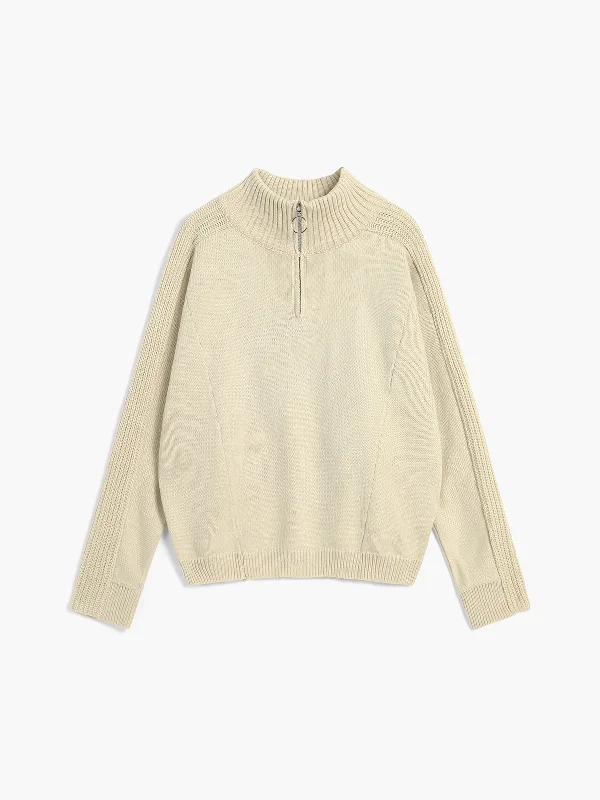 Here To Graceful Stay Zippered Sweater