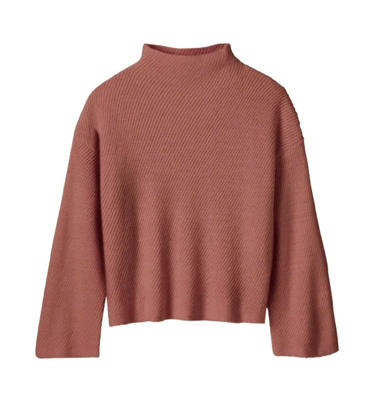 Women's Earnest Sweater In Light Mahogany