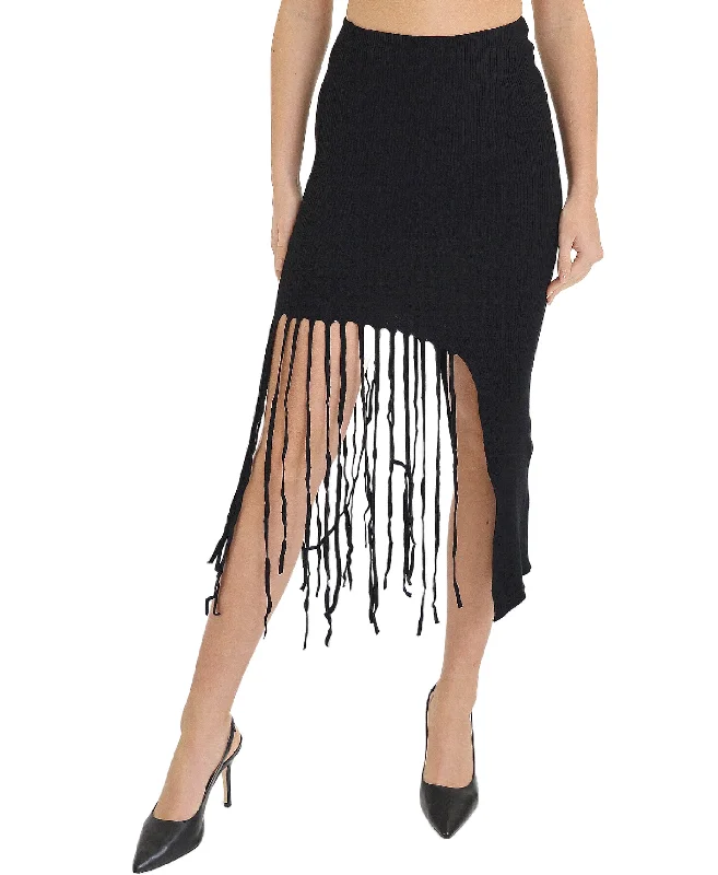 Knit Skirt w/ Fringe