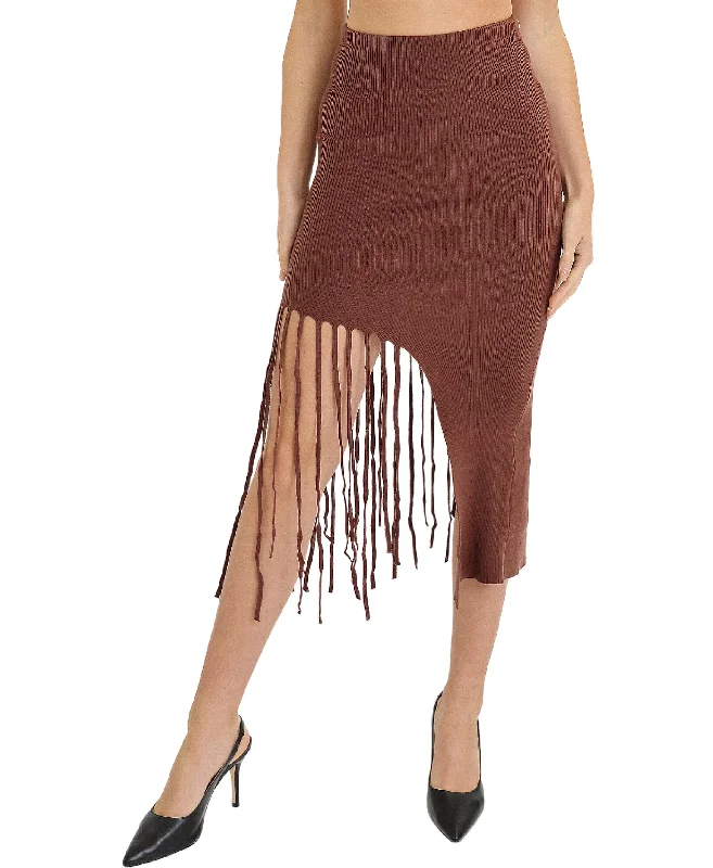 Knit Skirt w/ Fringe