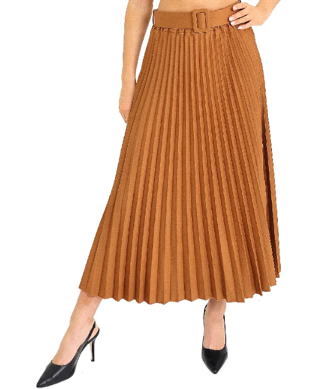 Pleated Midi Skirt