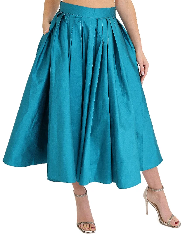 Solid Midi Skirt