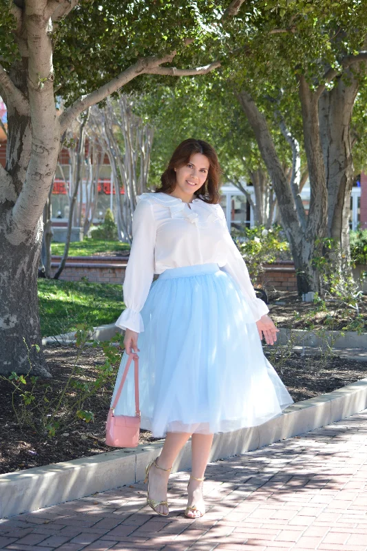 Stella Baby Blue Tulle Skirt