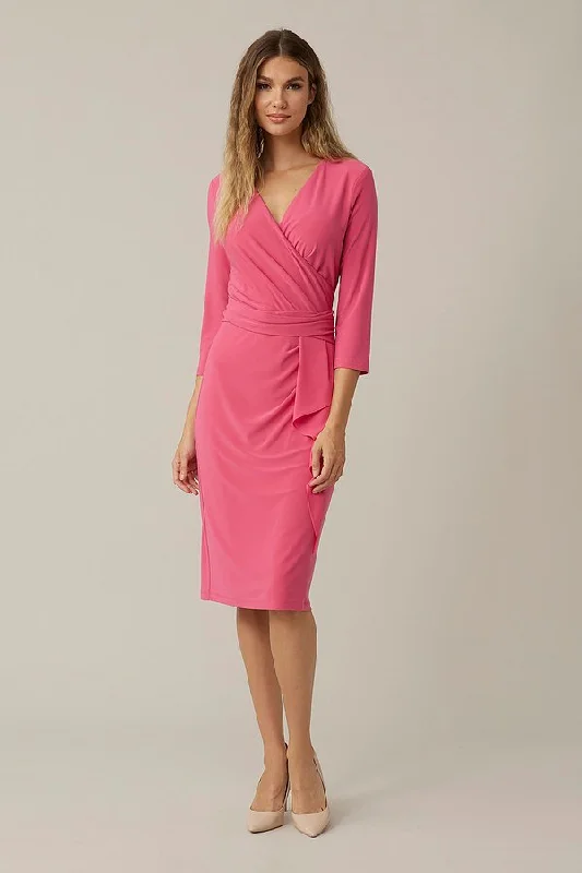 Joseph Ribkoff Wrap Front Dress