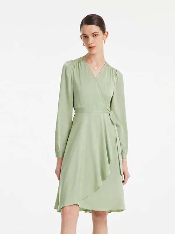 22 Momme Silk Tea-break Midi Dress