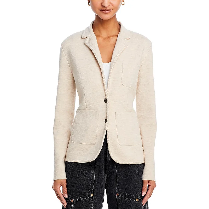 Abigail Womens Slub Office Two-Button Blazer