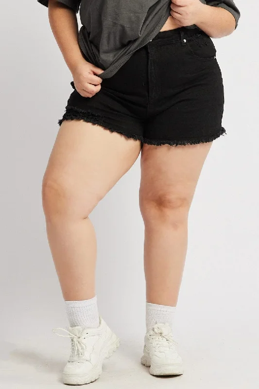 Black Relaxed Shorts